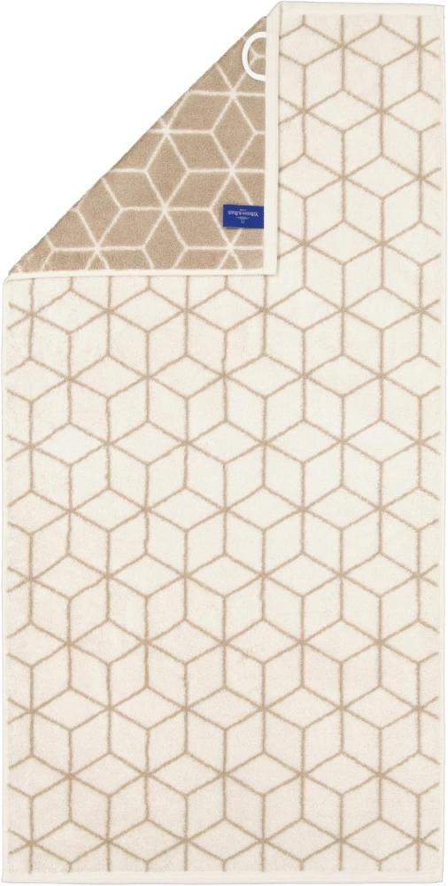 Villeroy & Boch Handtuch - Carré, Walkfrottier, gemustert, Handtuch, Baumwolle Creme/Taupe 50x100 cm Bild 1