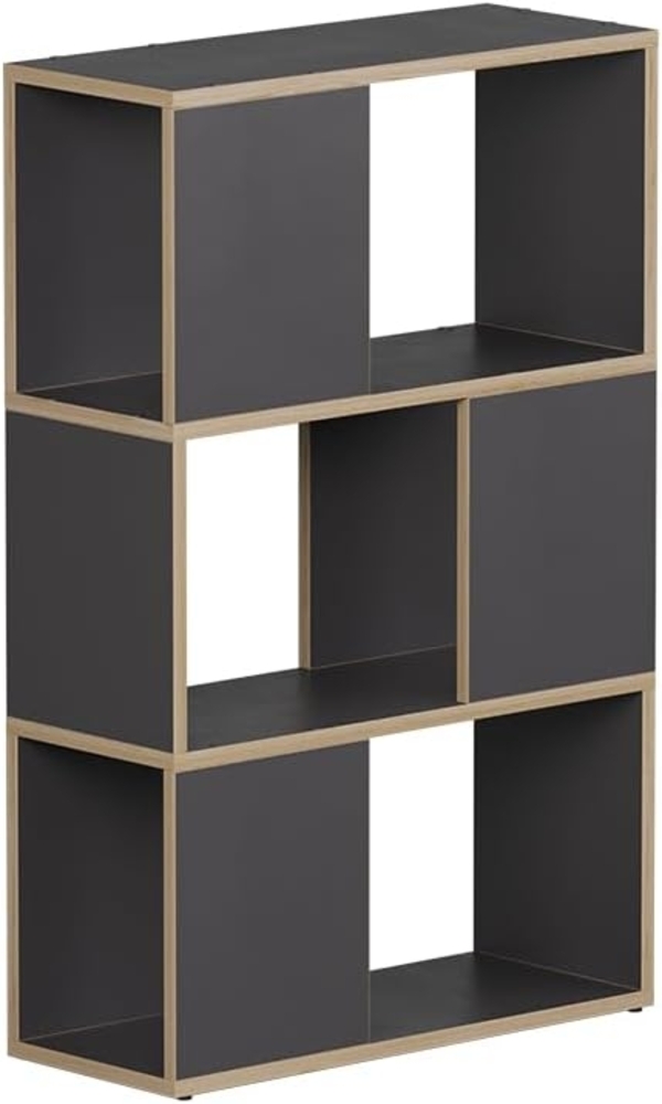 Raumteiler Eneos Anthrazit/Eiche 60 x 94 cm Vicco Bild 1