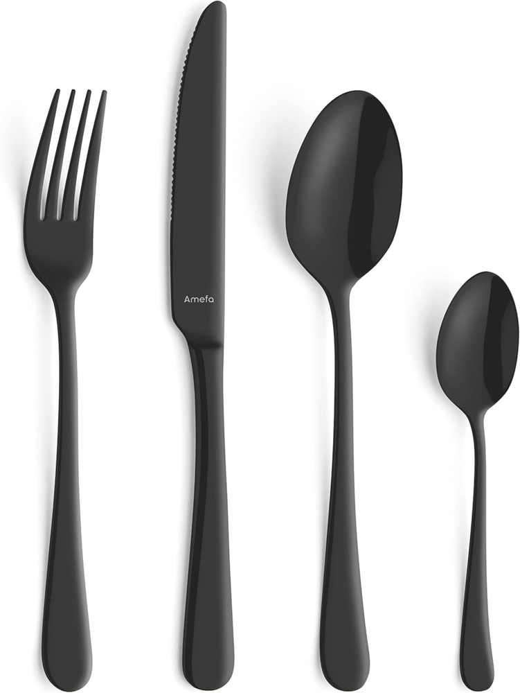 Amefa AUSTIN Besteckset 32-teilig PVD schwarz mattiert Bild 1