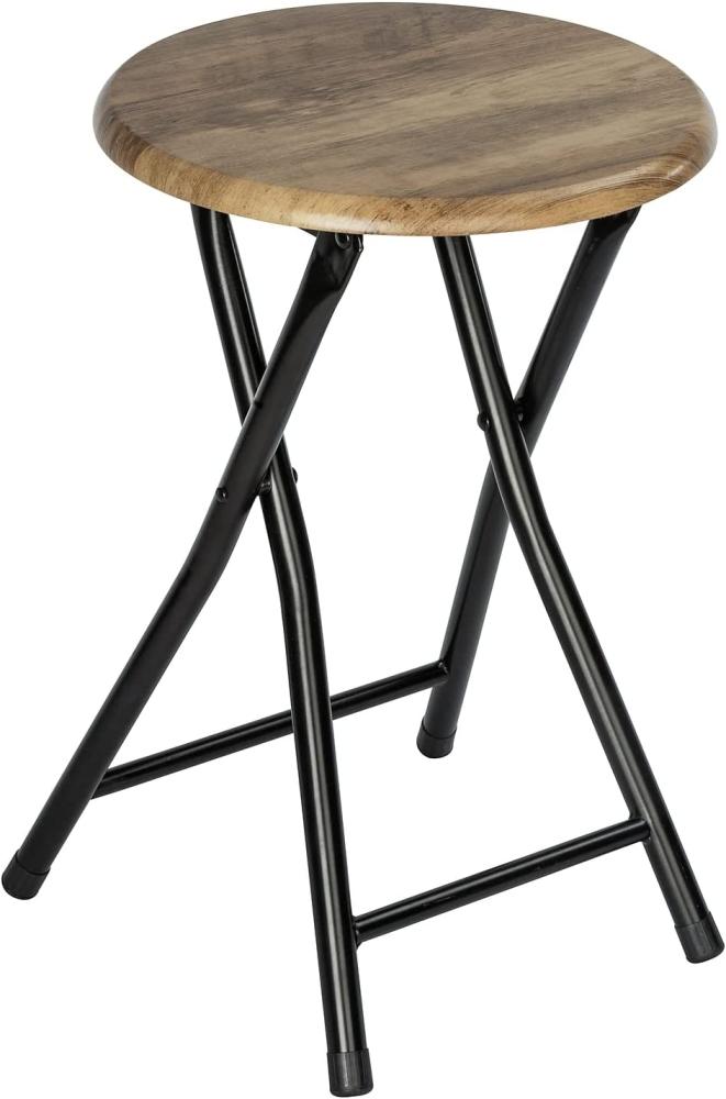 WENKO Hocker Forio, Beistelltisch, Pflanzenhocker, Badhocker im Industrial Stil, klappbar Bild 1