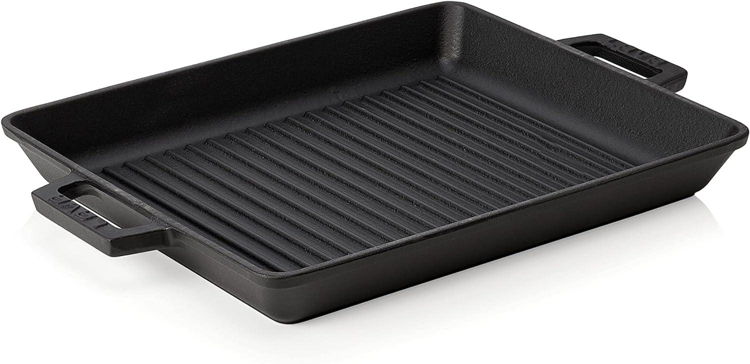 Grillpfanne 32x26cm Gusseisen emailliert LAVA CAST IRON Bild 1