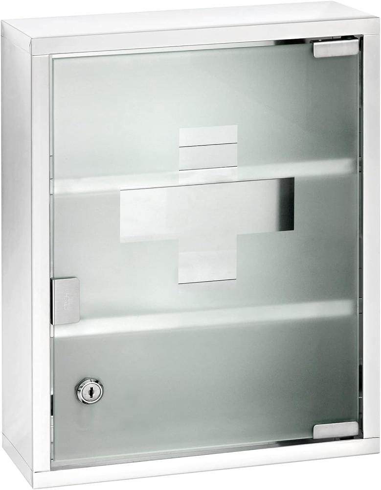 WENKO Medikamentenschrank, Edelstahl glänzend, 30 x 40 cm, 22924100 Bild 1