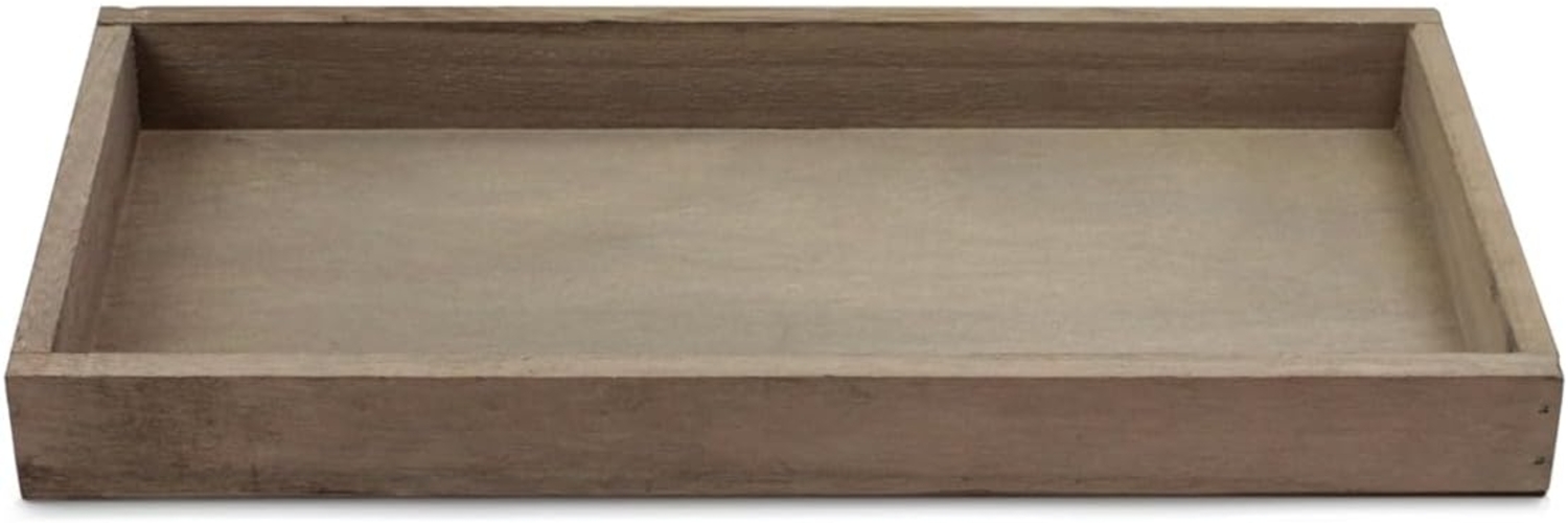 matches21 HOME & HOBBY Dekoschale Holz Servier-Tablett rechteckig braun 30 x 15 cm als Deko-Tablett (1 St), Kleines Holz-Tablett als Boho Tisch-Deko Adventskranz Kerzenhalter Bild 1