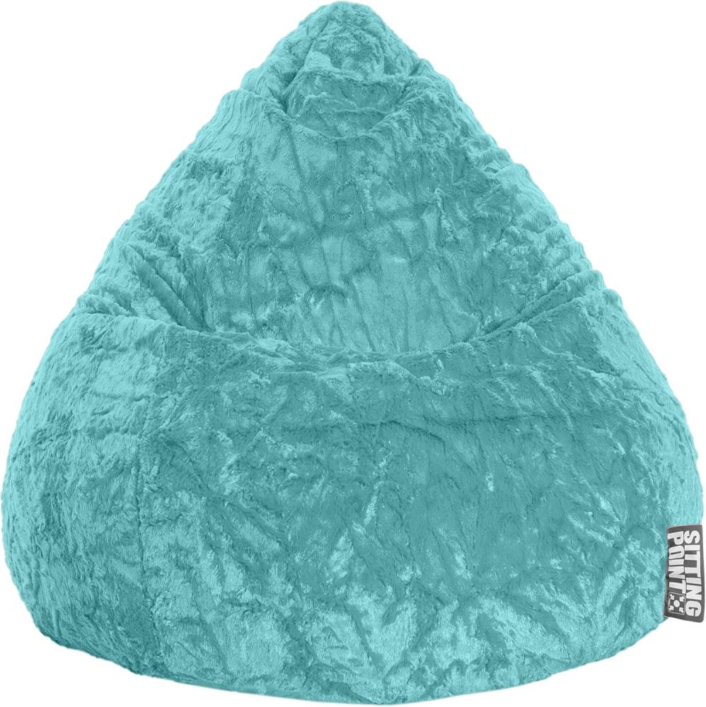 Sitzsack Sitzkissen Sessel Magma Fluffy XL Magma Sitting Point Blau Bild 1