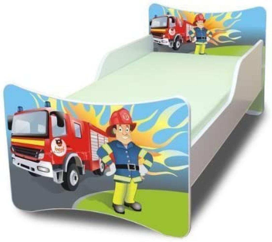 Best for Kids 'Firemann' Kinderbett 90x200 blau Bild 1