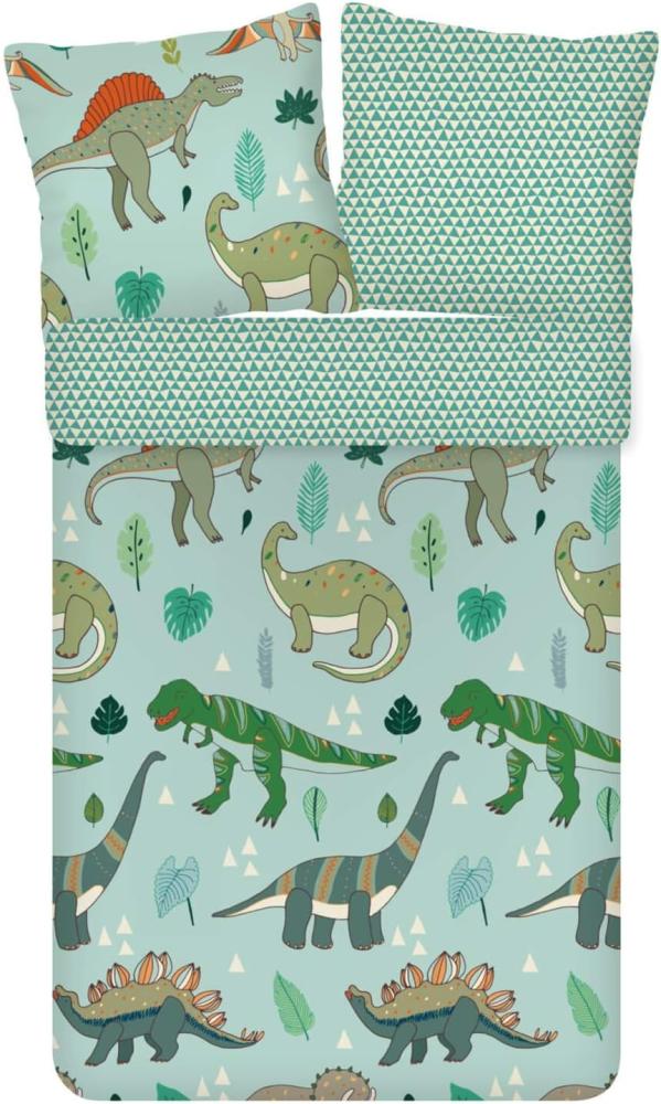 ESPiCO Bettwäsche Trendy Bedding Dinozeit Renforcé 135 x 200 + 80 x 80 cm Bild 1