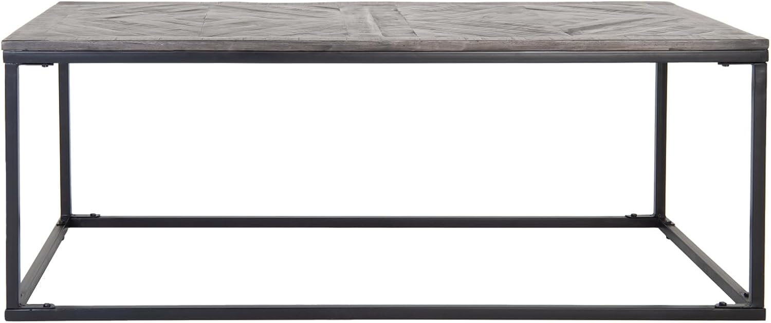 Couchtisch 120 x 60 x 46 cm Grau aus Metall und Mangoholz WOMO-Design Bild 1