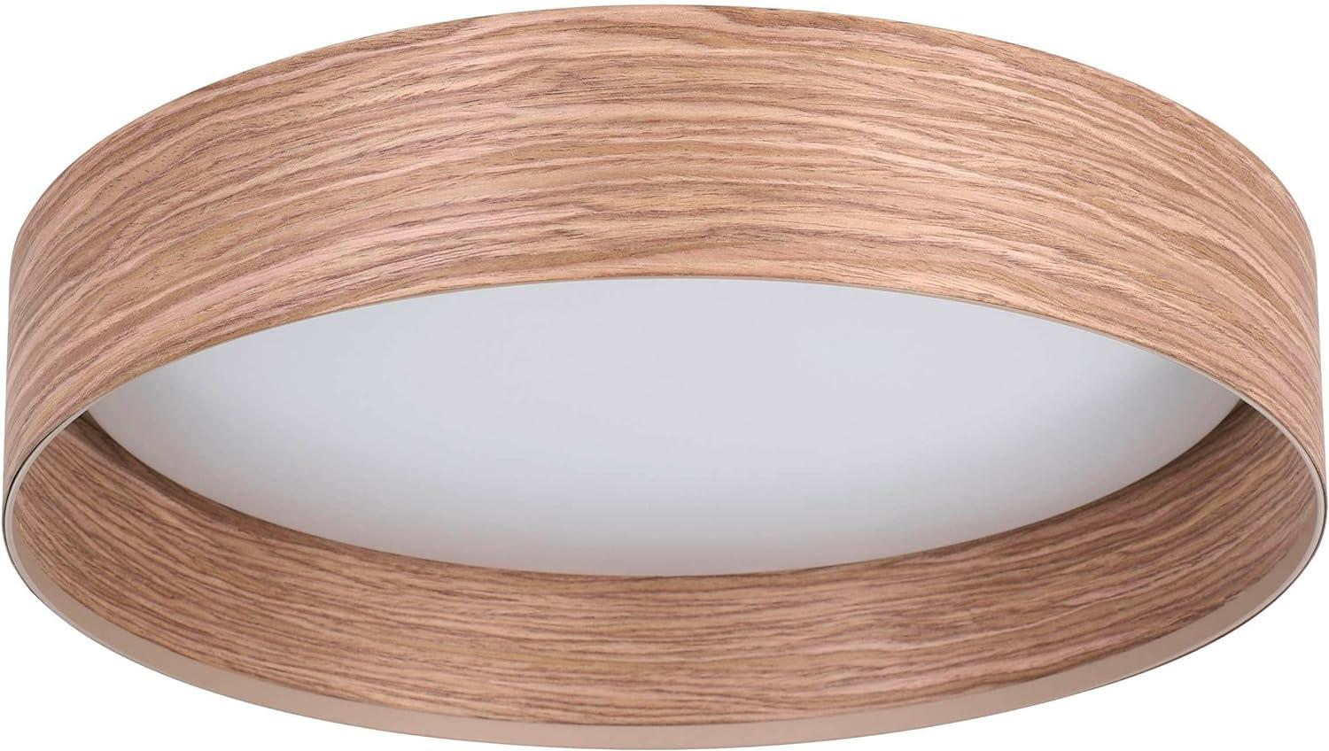 Eglo 900463 Deckenleuchte LUPPINERIA Holz braun LED 24W 3000K H:8cm Ø38cm Bild 1