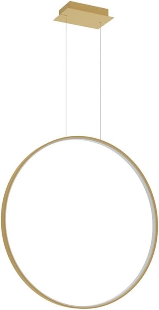 SOLLUX TH. 175 Hängeleuchte RIO LED 50W Aluminium gold L:78cm B:16cm H:150cm 3000K Bild 1