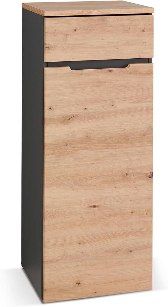 Möbel-Eins MAILAND Büroschrank V, Material Dekorspanplatte, Artisan Eiche Nachbildung/graphitfarbig Bild 1
