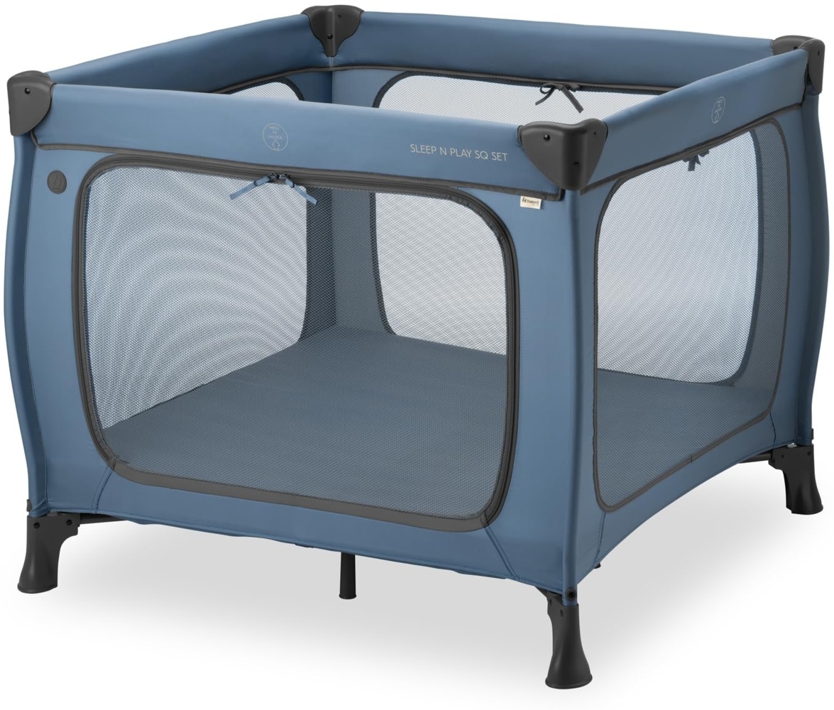 Hauck Baby-Reisebett Sleep N Play SQ, Set dark blue, inklusive Schaumstoff-Matratze Bild 1