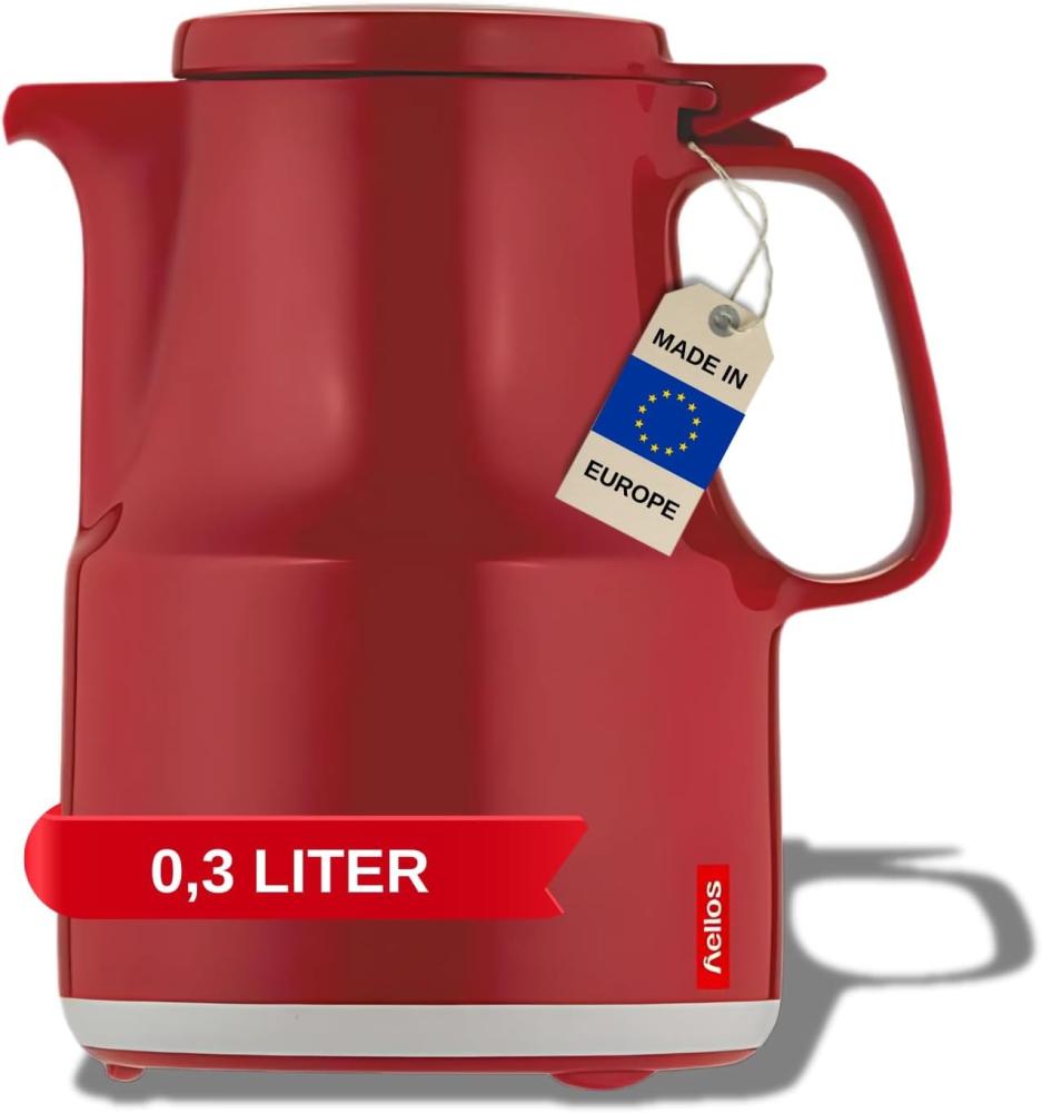 Helios Thermoboy Kunststoff-Isolierkanne, rot, 0,3 Liter Bild 1