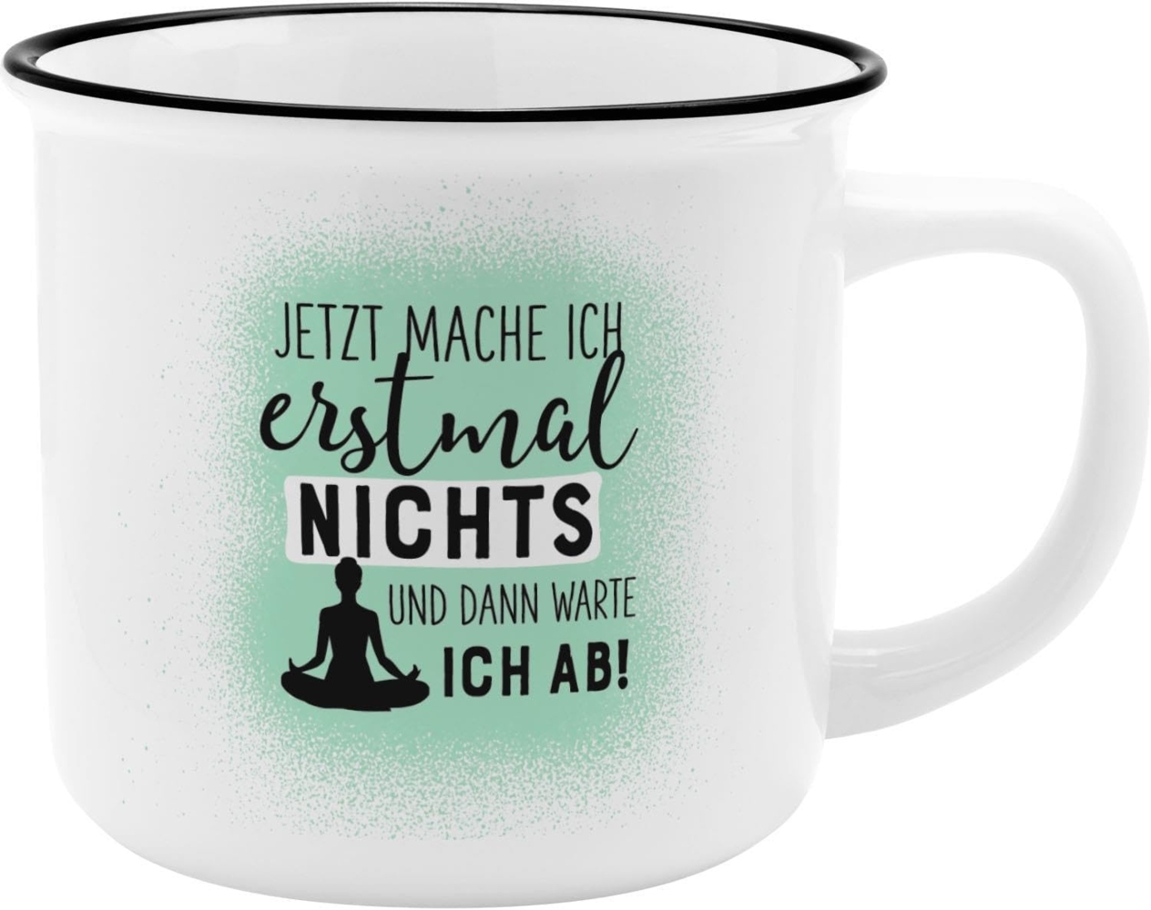 Sheepworld Becher, Jetzt mache ich erstmal nichts, 7,5 x 6,9 x 10,5 cm Bild 1