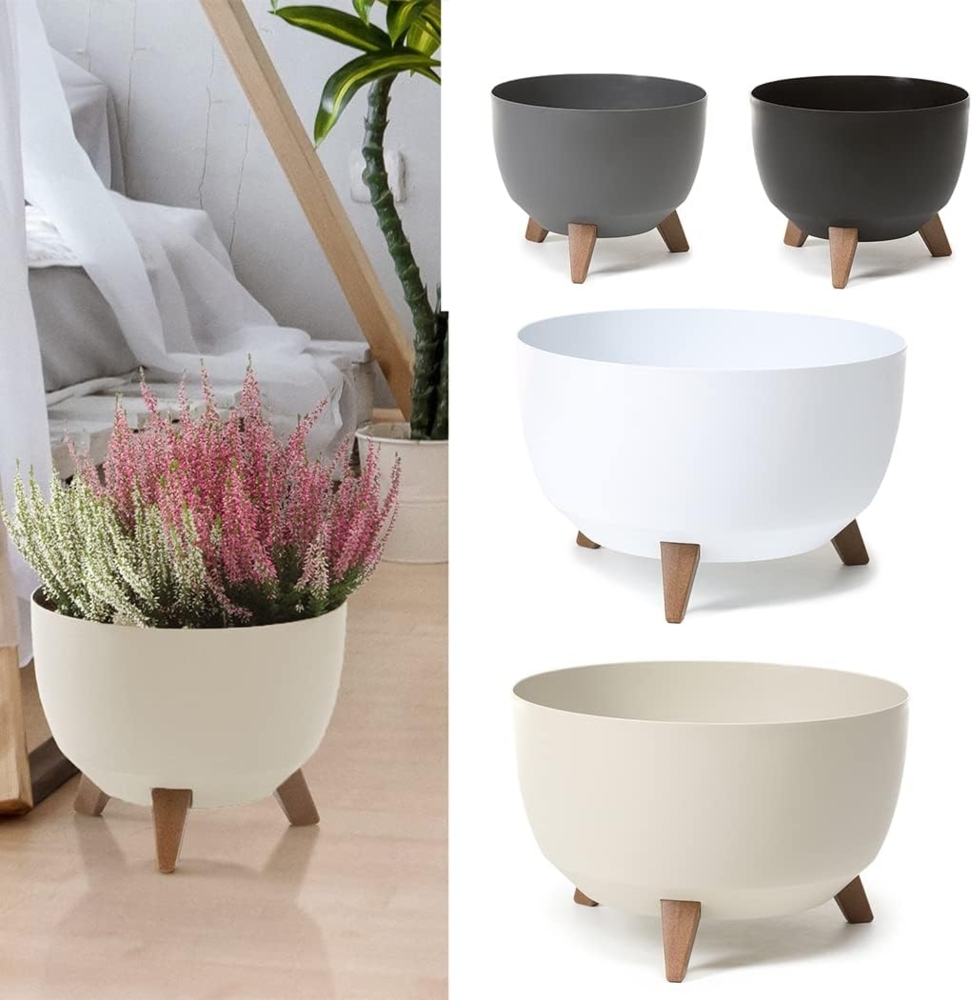 KAGM Pflanzschale Blumenschale mit Füßen Blumentopf Pflanztopf Bild 1