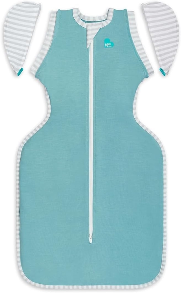 Love To Dream Übergang Pucksack Ecovero – Schlafsack für Babys in Übergangsphasen aus nachhaltigem Ecovero-Gewebe - Sicheres und bequemes Schlafen - Ideal für ruhige Nächte, Large (8.5-11kg), Marine Bild 1
