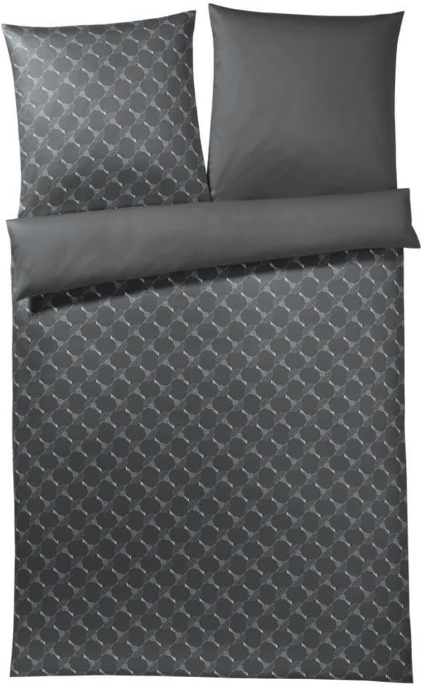 JOOP! 'Cornflower Gradiant' Bettwäsche, Baumwolle, Graphit, 140x200 cm + 70x90 cm Bild 1