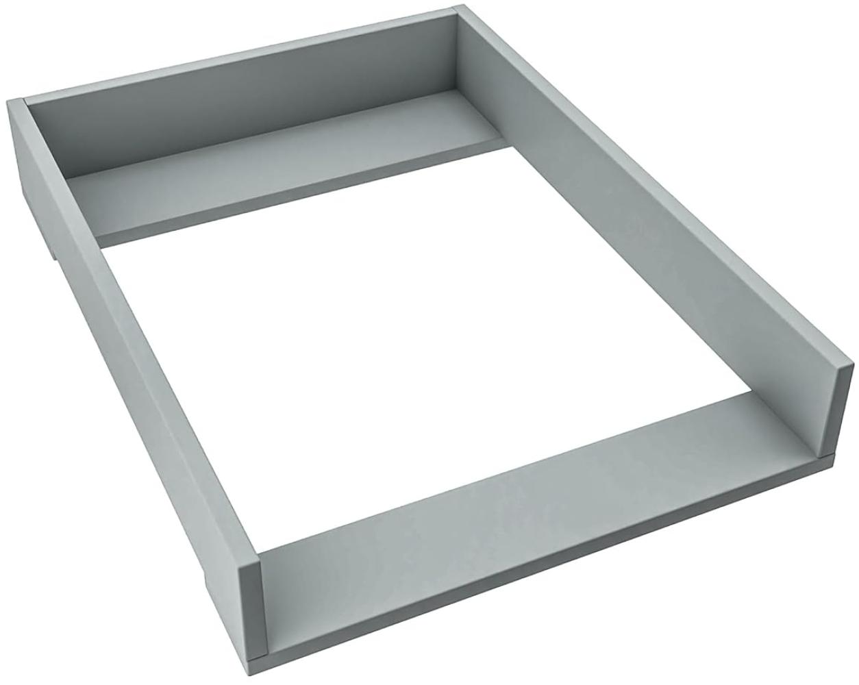 regalik Wickelaufsatz für Hemnes von IKEA, Wickeltischaufsatz für 50 cm Kommoden, Abnehmbar Wickelkommode aufsatz, Gerade Frontplatten, Ash, 1 mm ABS-Material, 72cm x 54cm Bild 1