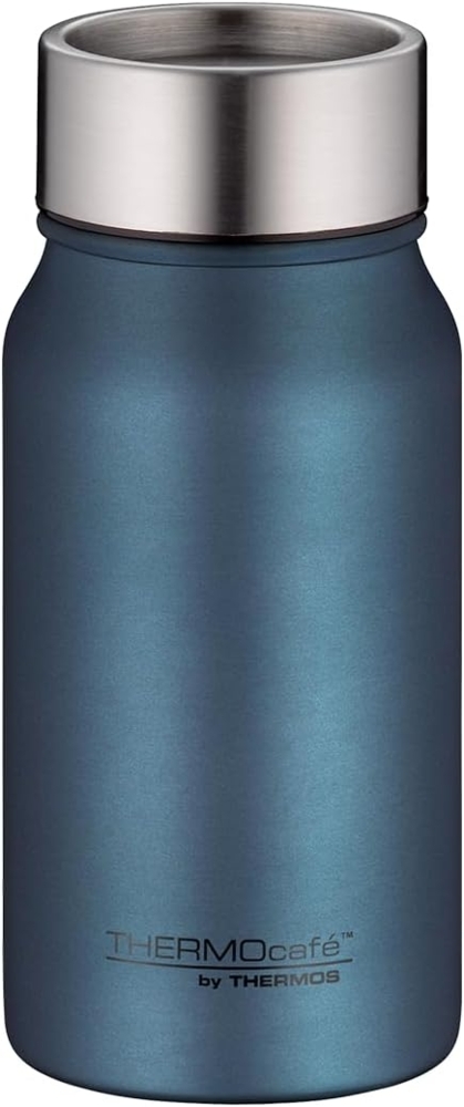 THERMOcafé by THERMOS TC DRINKING MUG blue mat 0,35l, Thermobecher Edelstahl, Isolierbecher, Kaffeebecher to go, auslaufsicher, 8 Stunden heiß 16 Stunden kalt, spülmaschinenfest, BPA-frei Bild 1