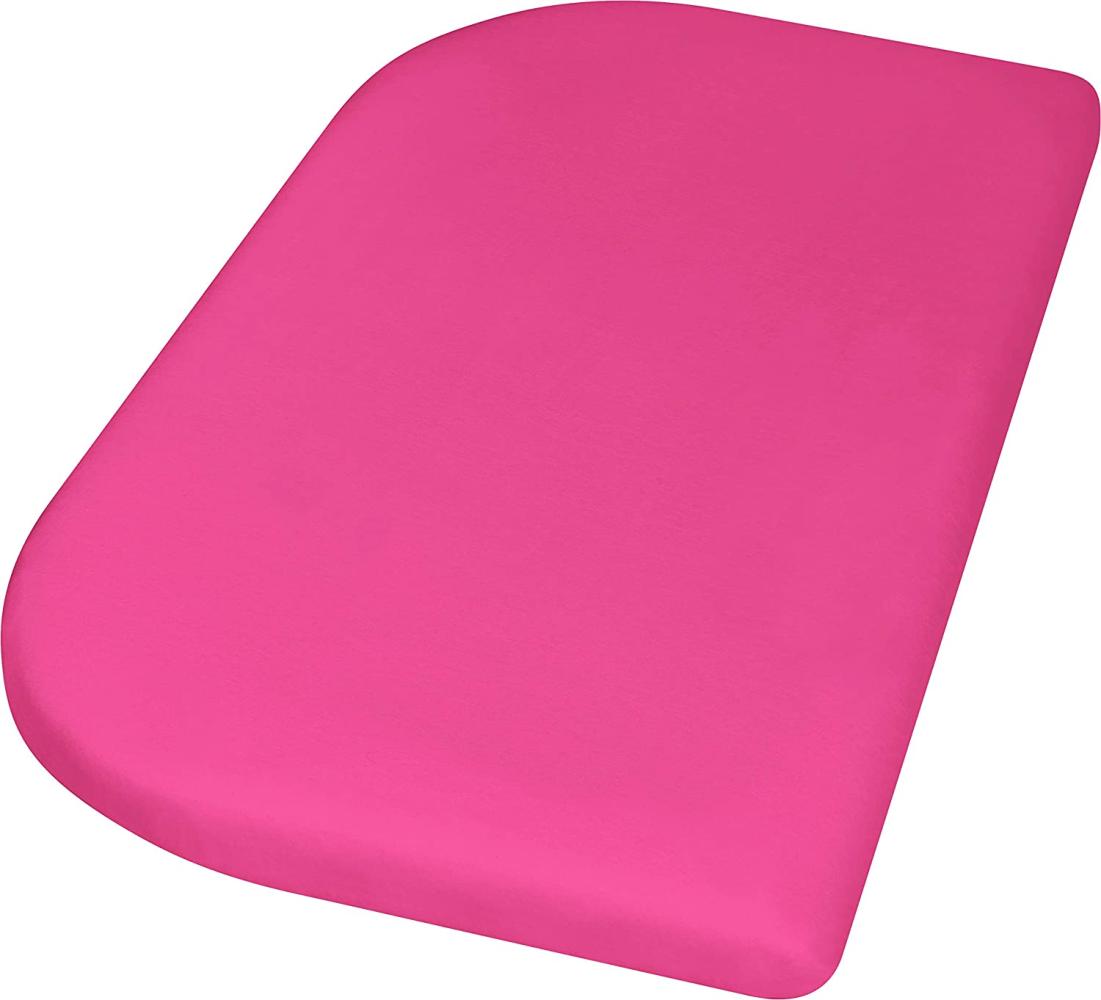 Playshoes Spannbetttuch Baumwolle für Seitenbett 89x51 cm rosa Bild 1