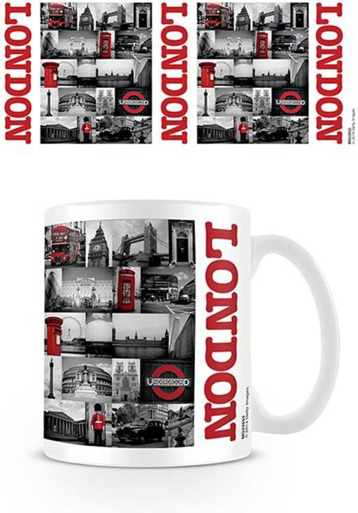 empireposter London Red Collage Keramik Tasse Grösse Ø8,5 H9,5cm Bild 1