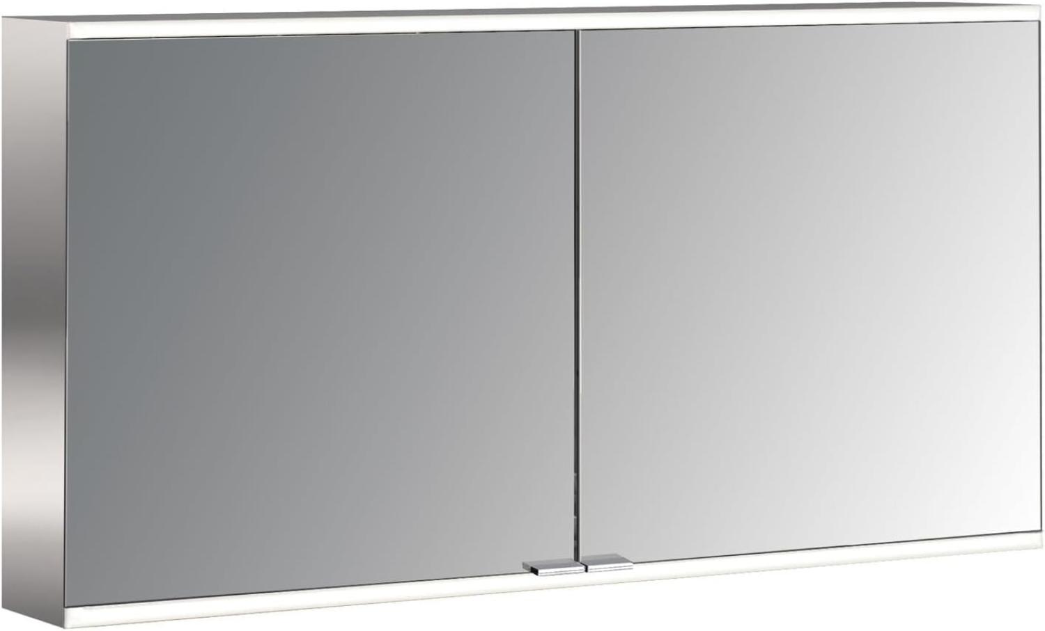 Emco prime 2 Lichtspiegelschrank, 1300 mm, 2 Türen, Aufputzmodell, IP 20, ohne Lichtpaket, Ausführung: Glasrückwand verspiegelt - 949705047 Bild 1