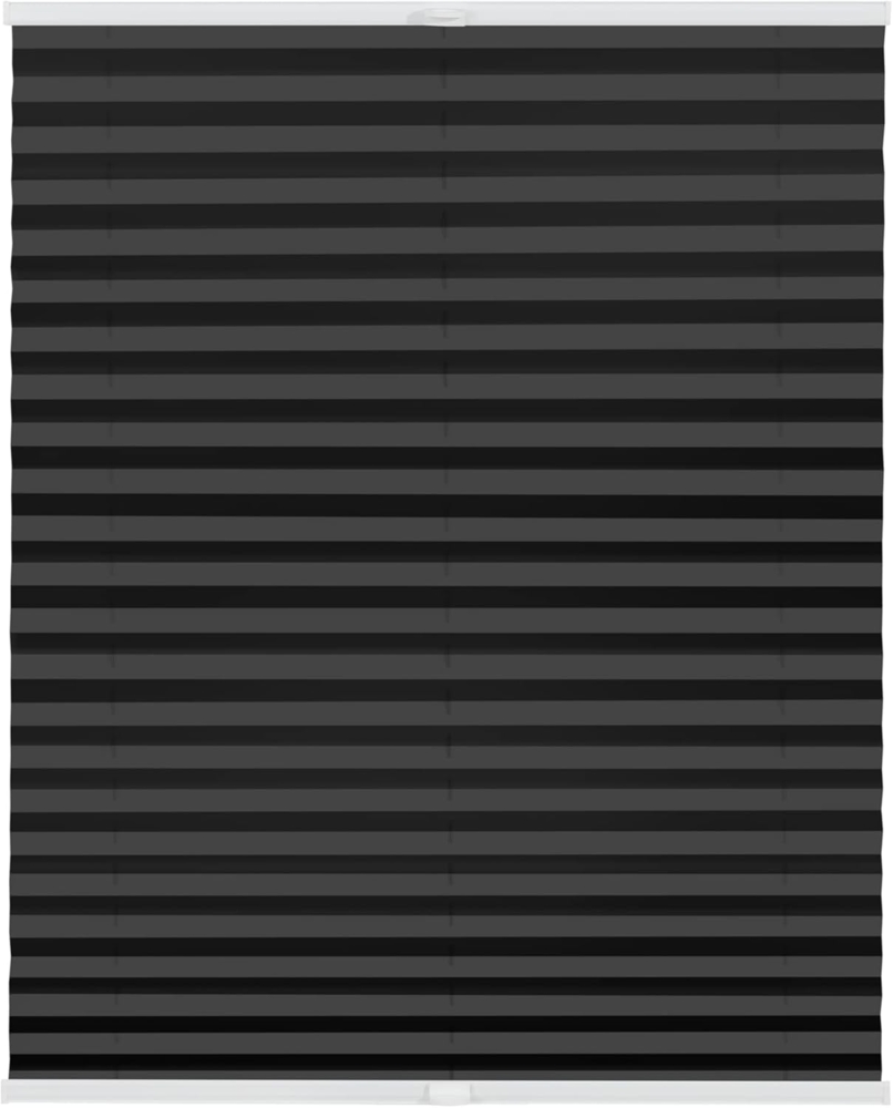 Lichtblick Sonnenschutzsysteme GmbH Thermo-Plissee Ljungby 115 cm x 130 cm (BxL) Schwarz Tageslicht mit Hitzeschutz; einfache Installation mit Klemmträgern; verspannt Bild 1