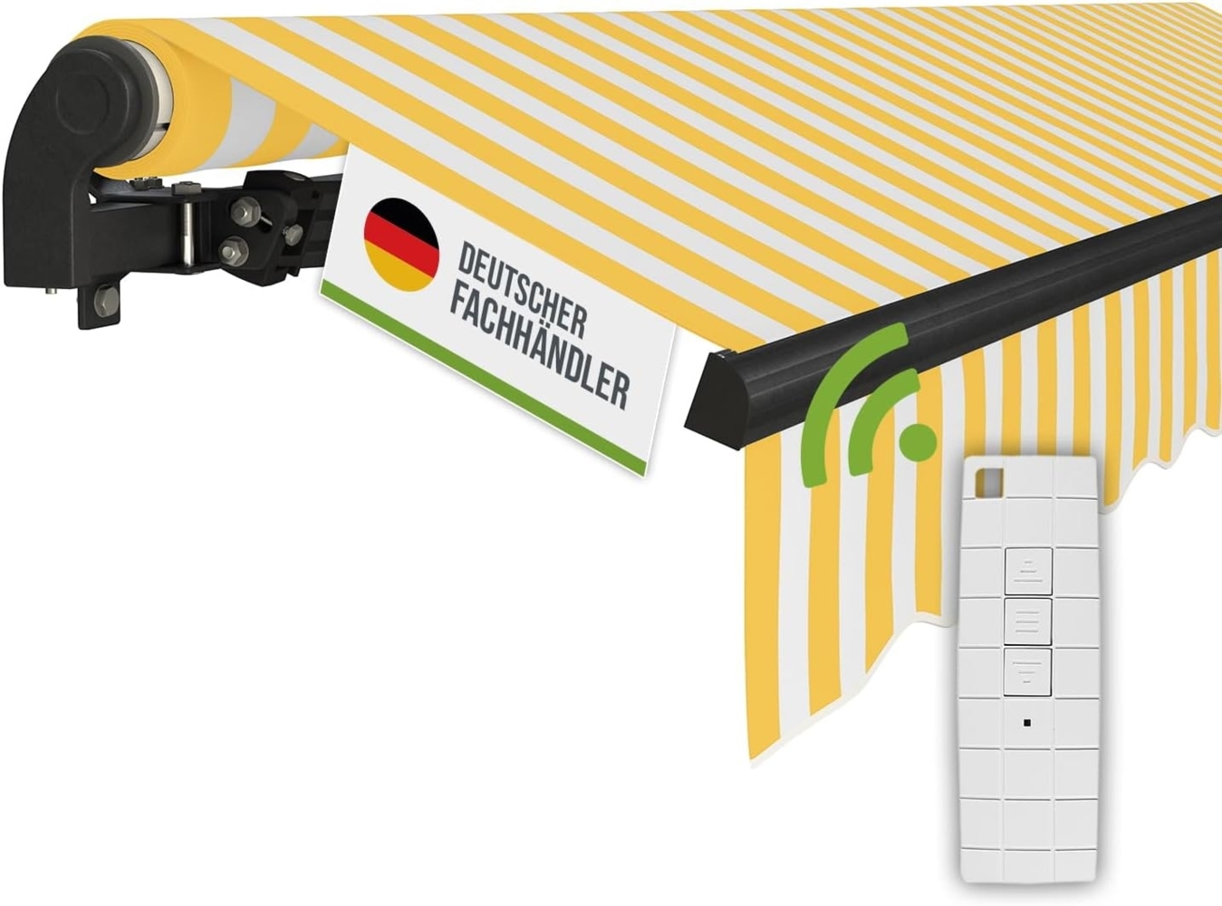 empasa Gelenkarmmarkise "START PLUS" elektrische Markise mit Fernbedienung & Handkurbel Bild 1