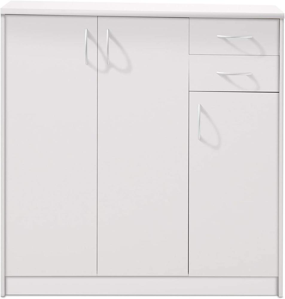 Kommode Olfen / Optimus, Holzwerkstoff, Weiß, 109 x 112 x 35 cm Bild 1