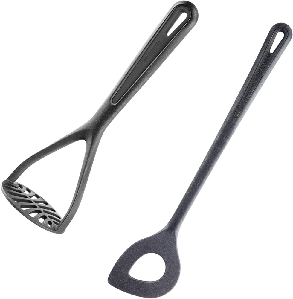 Westmark Kartoffelstampfer + Spitzloch-Löffel, Kunststoff, Gentle, Schwarz, 286322E6 Bild 1