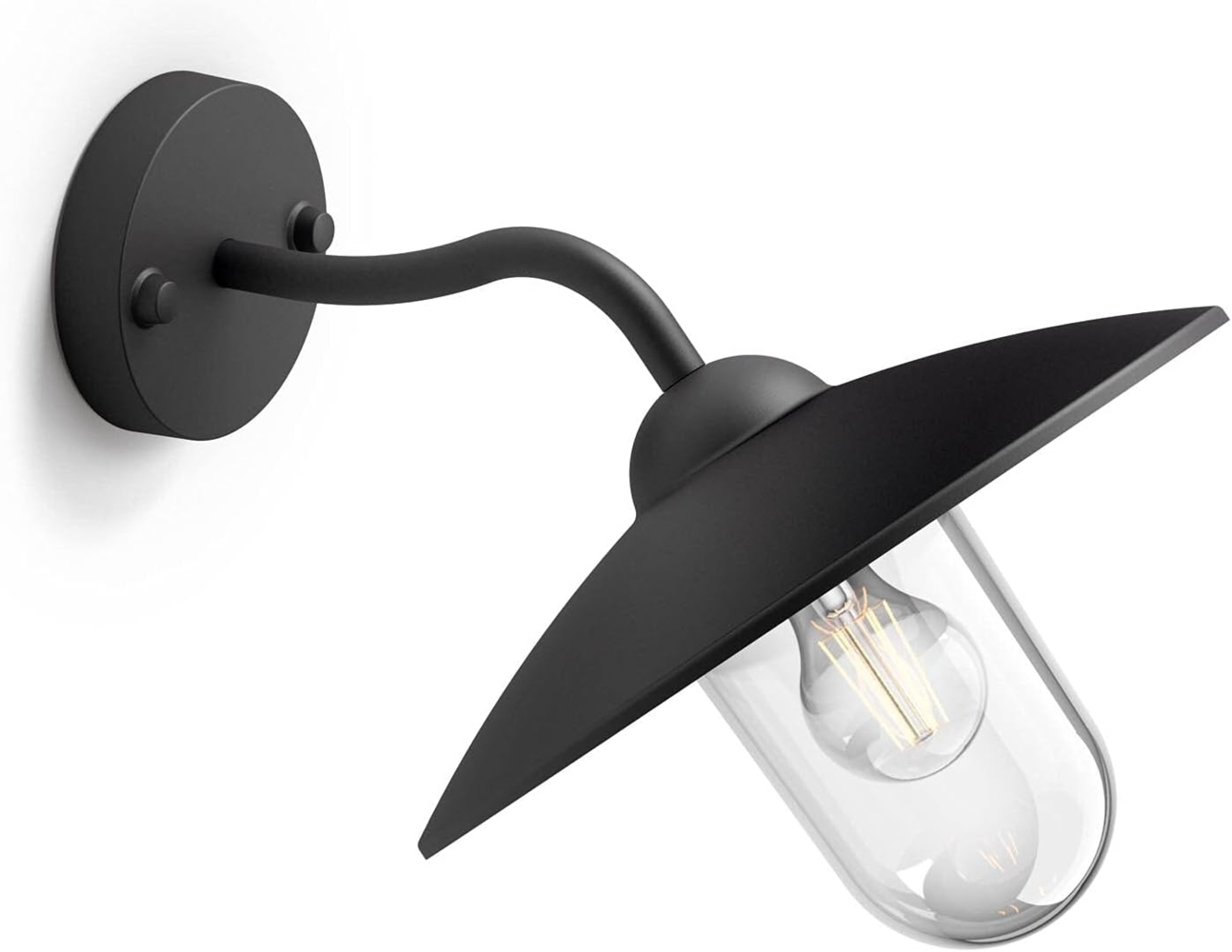 Philips Hammock wall lantern black 1x60W 230V Bild 1