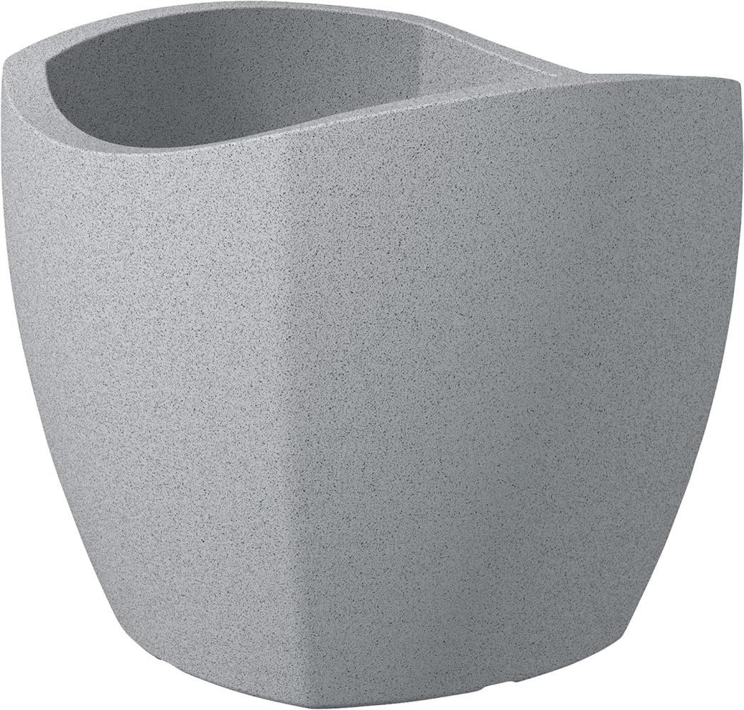 Scheurich Pflanzgefäß Wave Globe Cubo Serie 256 granit grau 40 cm Bild 1