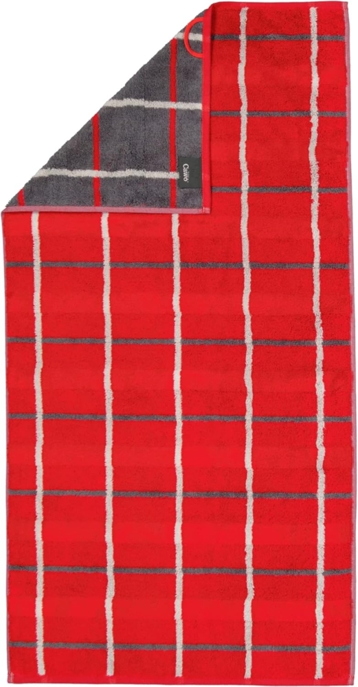 Cawö Handtücher Noblesse Square Karo 1079|Saunatuch 80x200 cm| rot Bild 1