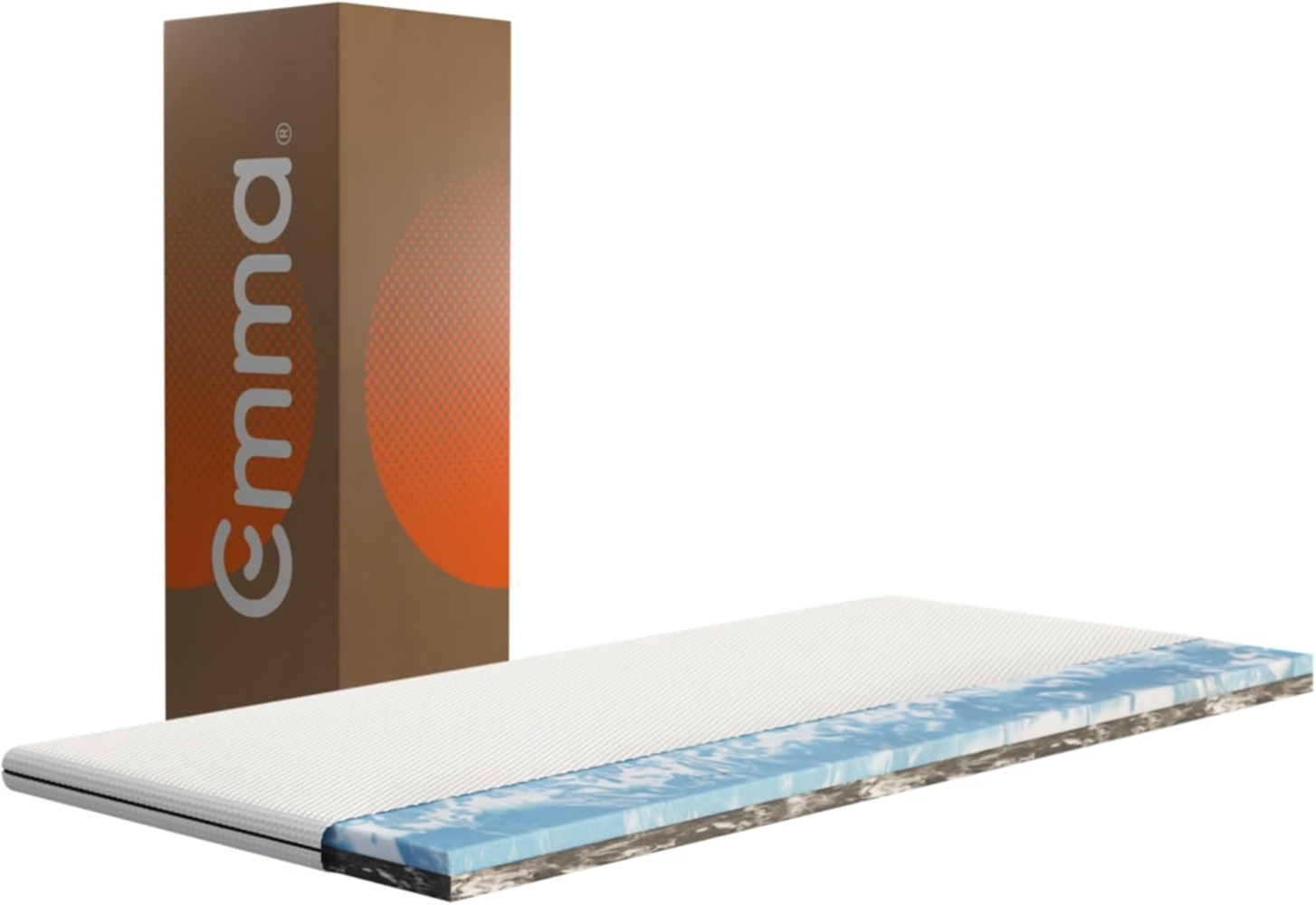 Emma Topper, 90x200 cm, 85 % Polyester / 15 % Polypropylen, Weiß Bild 1
