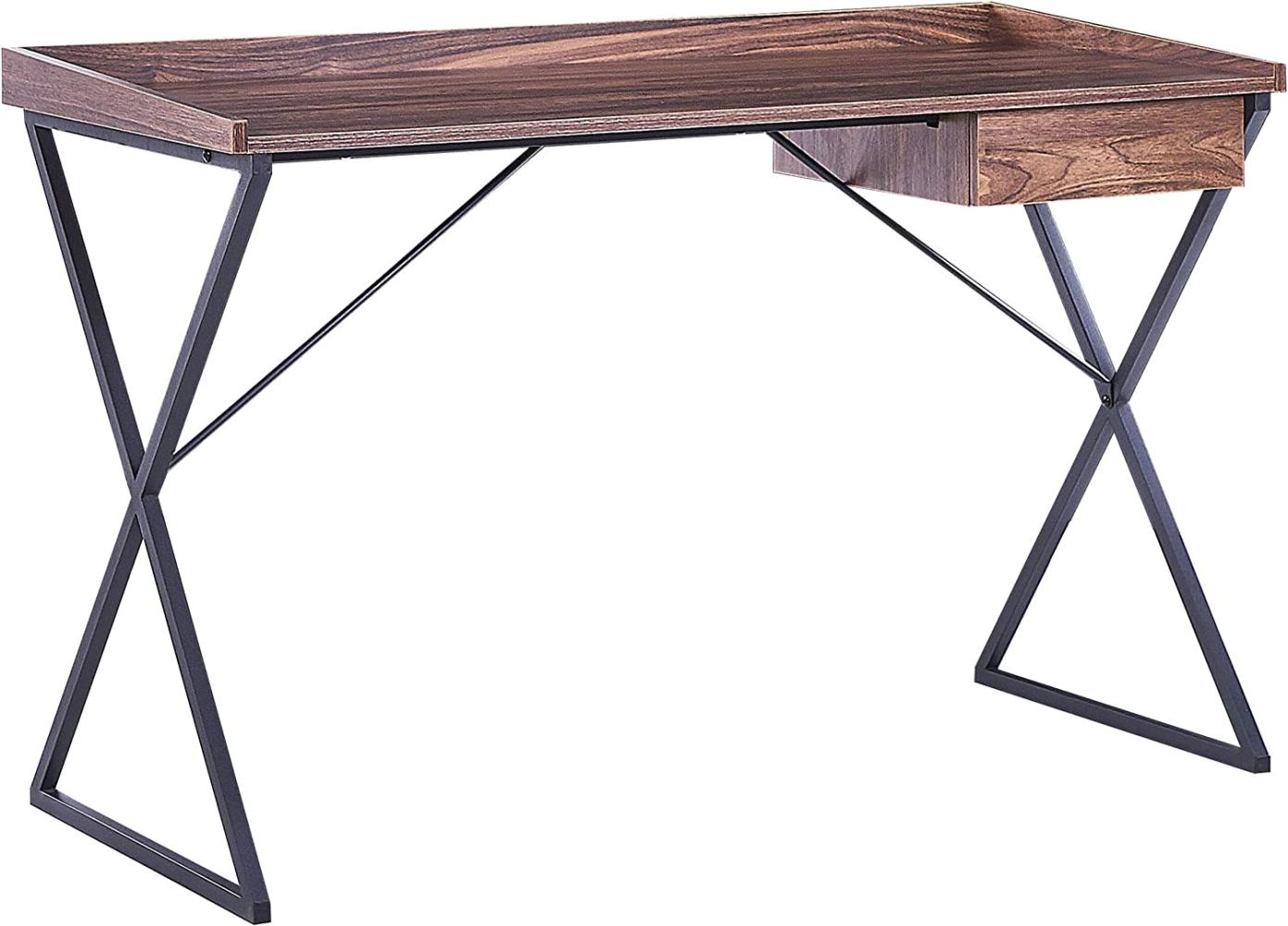 Schreibtisch 120 x 54 cm Dunkler Holzfarbton NOXON Bild 1