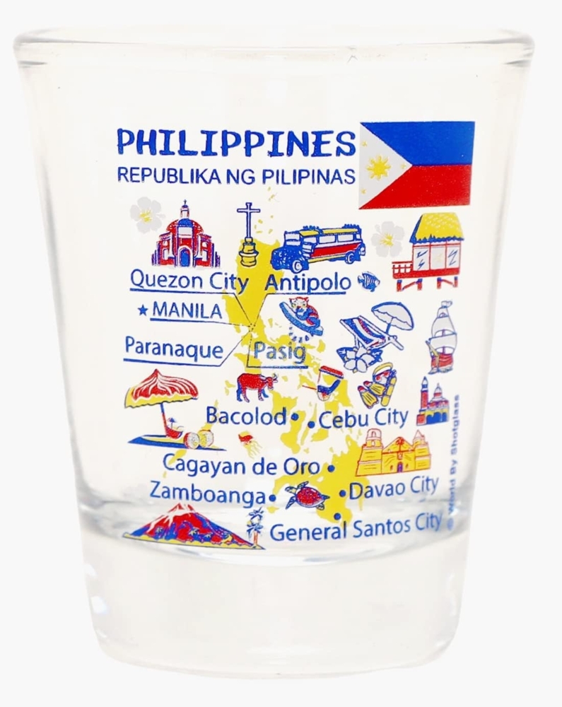 Philippines Landmarks and Icons Collage Shot Glass by World By Shotglass Bild 1