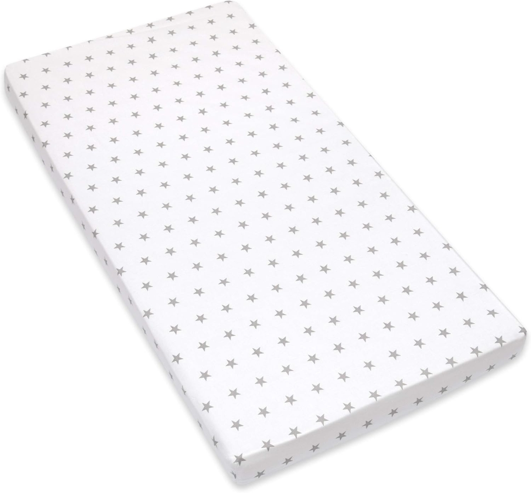 Amilian Spannbettlaken Spannbetttuch für Babybett Kinderbett Baby 100% Baumwolle 140x70 cm, Gummizug: an den Ecken, in vielen Mustern erhältlich Bild 1