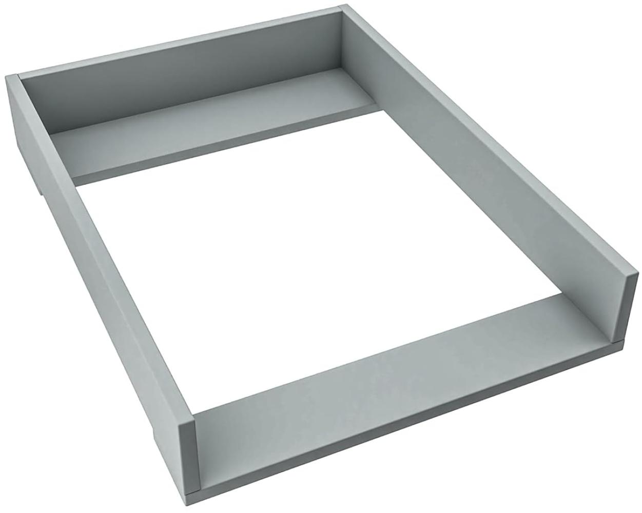 REGALIK Wickelaufsatz für Malm IKEA 72cm x 50cm - Abnehmbar Wickeltischaufsatz für Kommode in Asche - Abgeschlossen mit ABS Material 1mm Bild 1