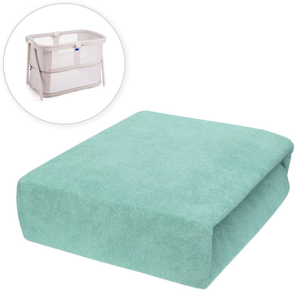 Baby Comfort Frottee Spannbettlaken für 95 x 65 cm Baby Reisebett Matratze (Tiffany) Bild 1