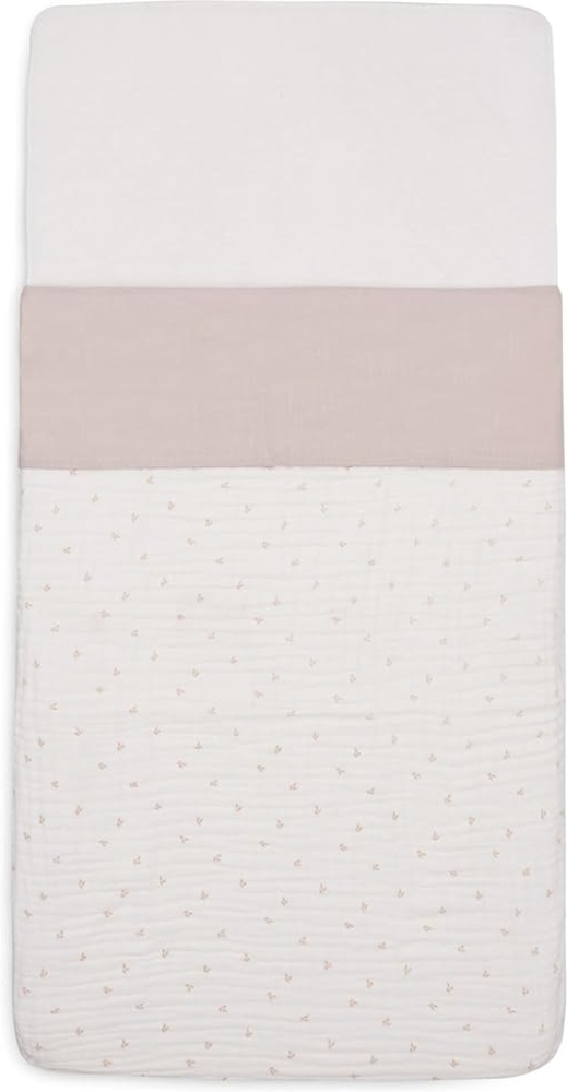 Jollein Bettlaken Kinderbett - Slub Nougat - 120x150 cm - 100% Baumwolle - Oeko-TEX Zertifiziert - Leinen Look - Beige Bild 1