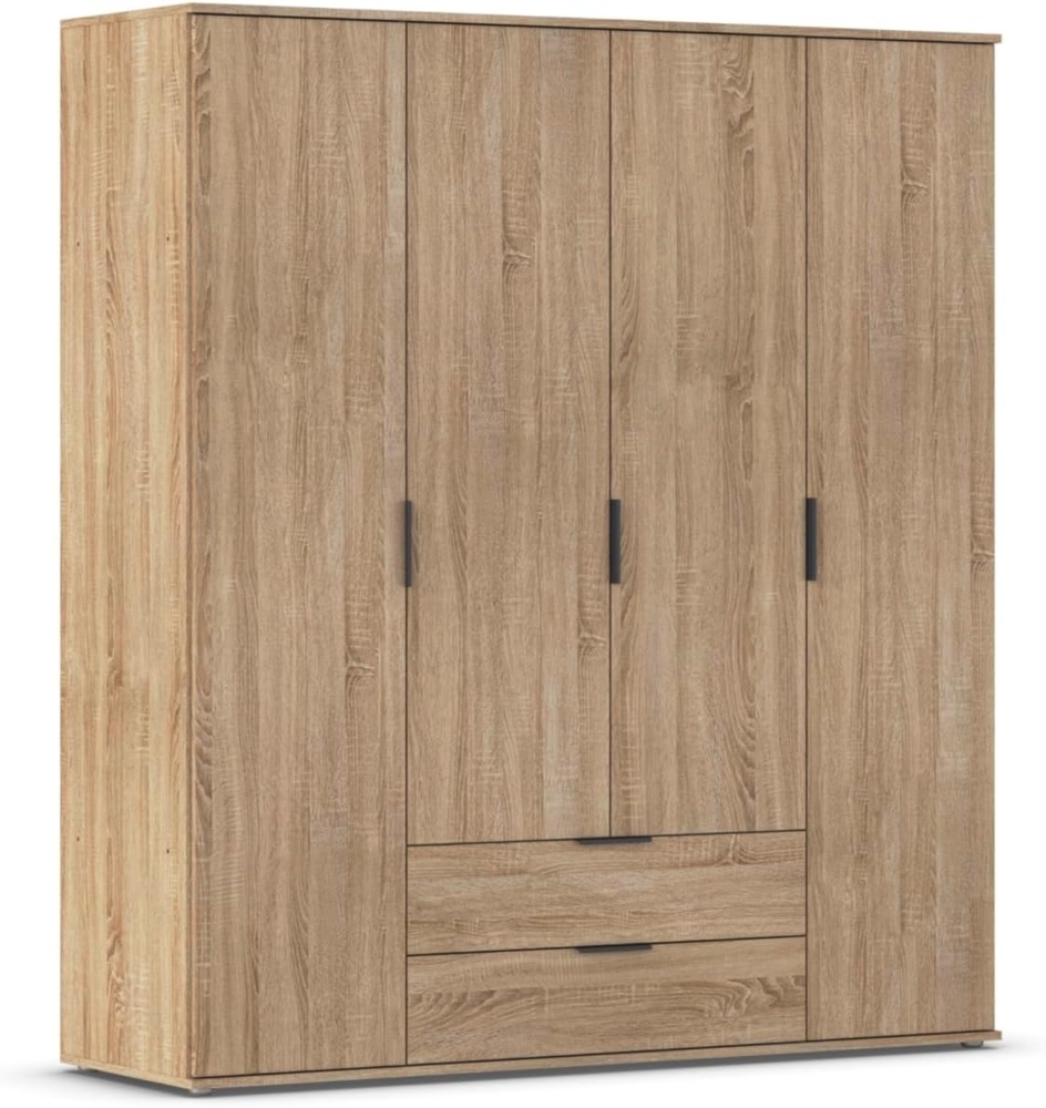 rauch Drehtürenschrank Kleiderschrank Schrank Garderobe Wäscheschrank ESSEA in 2 Breiten mit 2 Schubladen, in schlichtem Design, moderne Griffe MADE IN GERMANY Bild 1