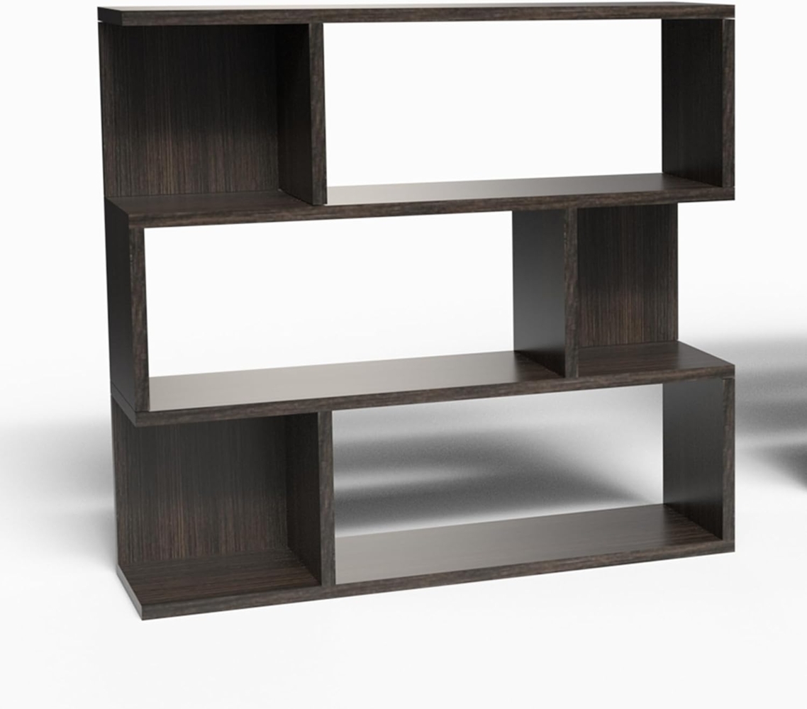 Mama Store Bücherregal, modular, vielseitig, Minimal, 3 Regale, Ulme Café 70 x 87 x 20 cm Bild 1