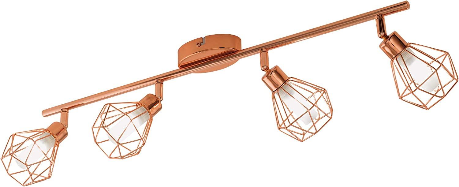 Eglo 95548 Spot Zapata in kupfer Glas satiniert weiß 4X2,5W L:63,5cm Bild 1