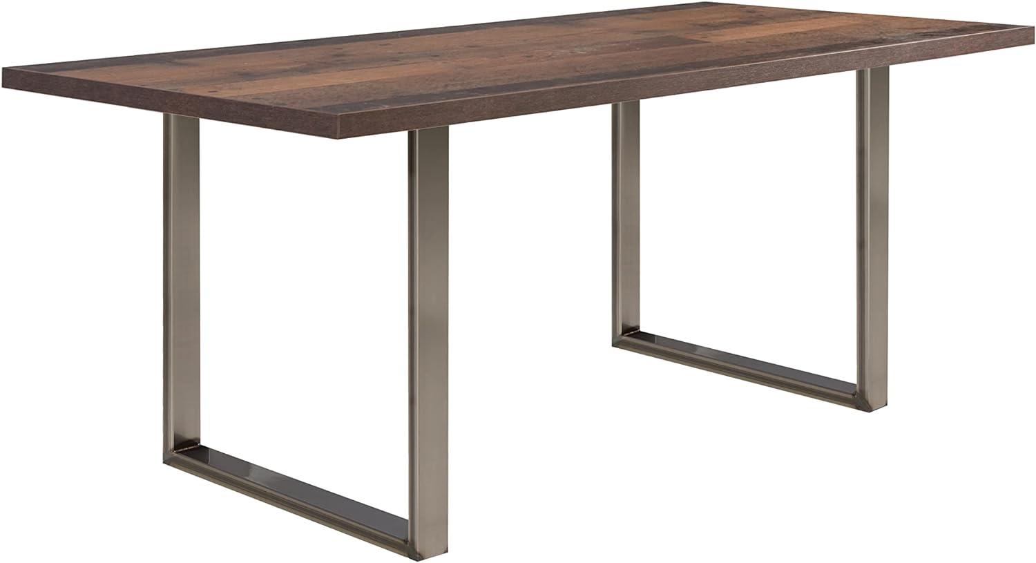 FORTE Tables Esstisch, Holzwerkstoff, Braun, 180 x 74,7 x 90 cm Bild 1