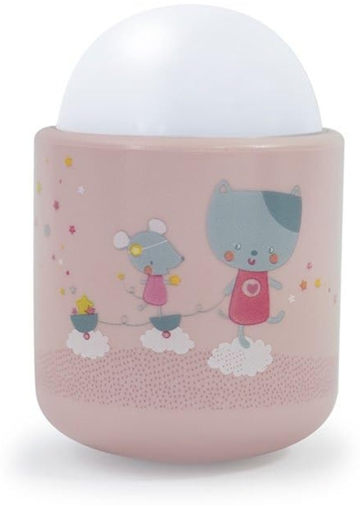 Pabobo - Lolabella - tragbare weiche LED-Licht für Baby und Kind - Wieder aufladbar - 70 Stunden Akkulaufzeit ohne Batterie - rosa Bild 1
