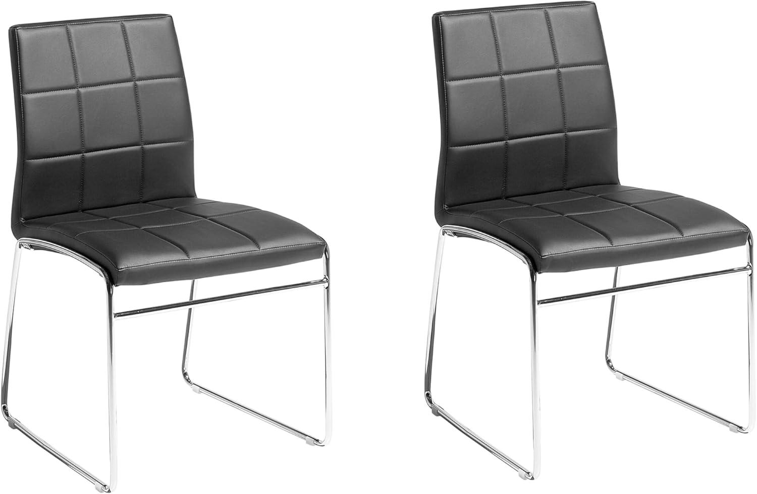 Esszimmerstuhl schwarz 2er Set KIRON Bild 1