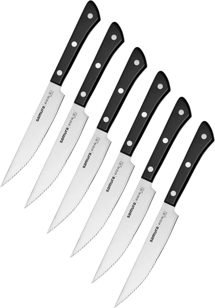 Samura Samura Harakiri Set mit 6 Steakmessern SHR0260B Bild 1