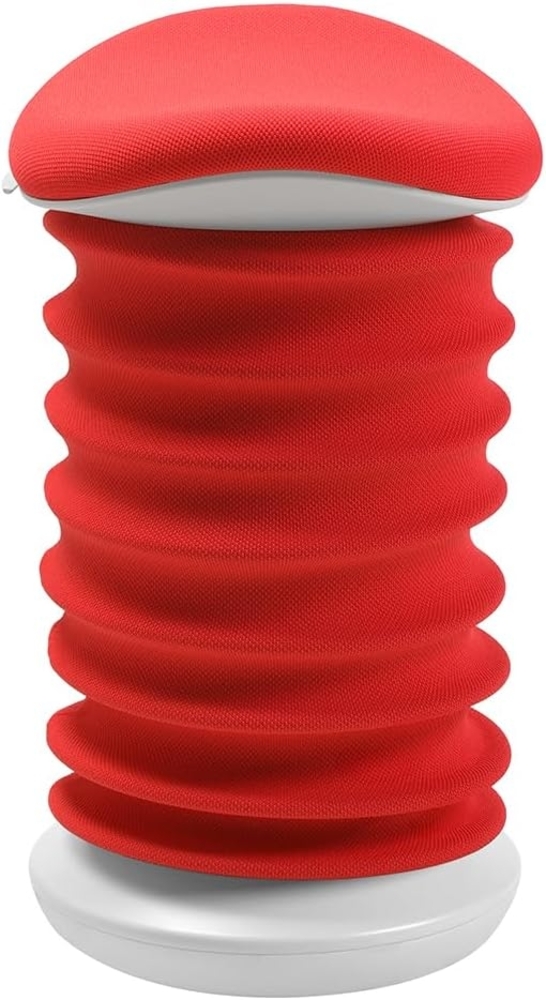 TOPSTAR Sitness 4D AGR-Zertifiziert Dynamischer Sitzhocker Papyrusweiß coralrot - ergonomischer Bürohocker - höhenverstellbar - stärkt den Rücken - entlastet die Bandscheiben Bild 1