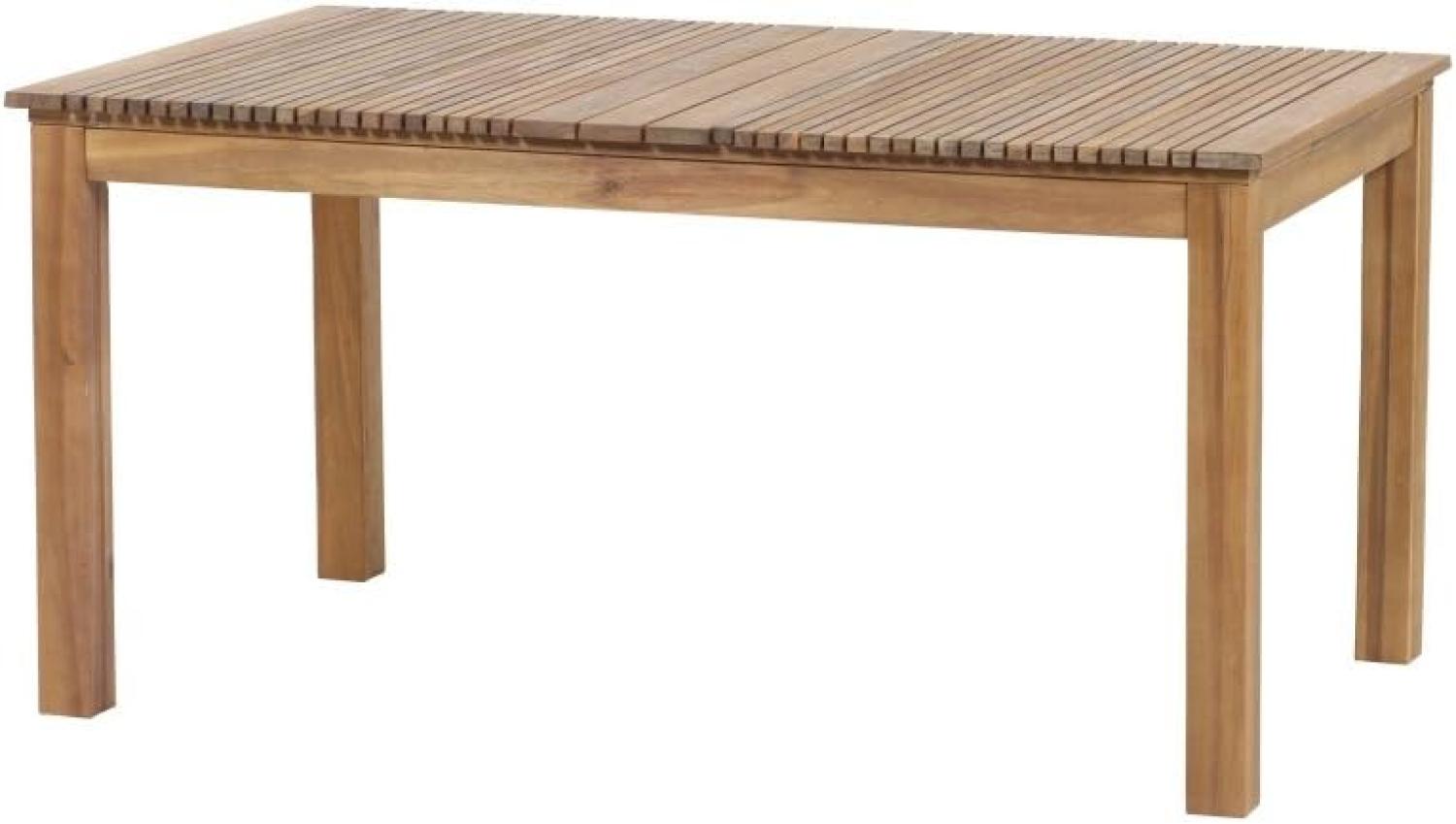 SIENA GARDEN Falun Dining Tisch 150x90x74 cm rechteckig natur geölt Akazienholz Bild 1