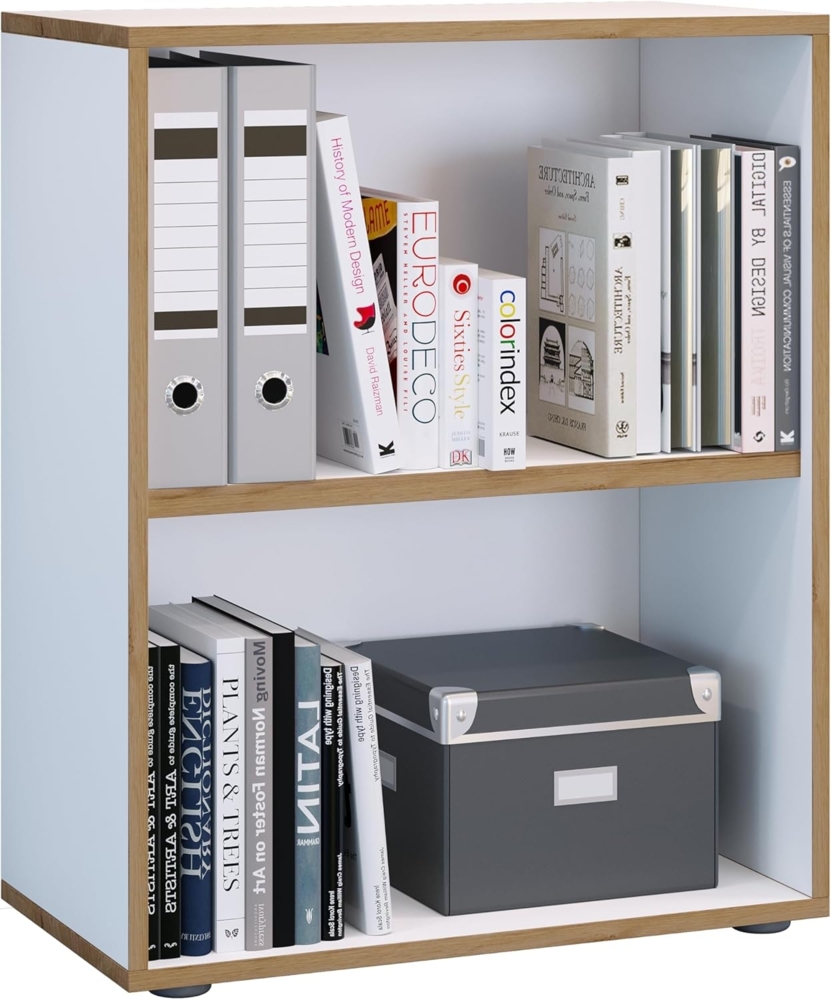 VCM Büroregal & Bücherregal Salia 920708 Weiß H. 74 x B. 60 x T. 33 cm Bild 1
