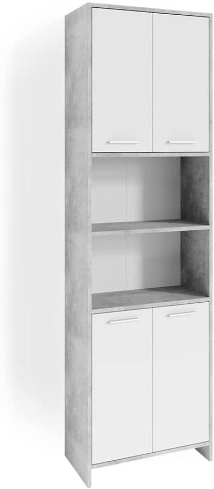 Vicco Badschrank Badregal Hochschrank Maris Beton Aufbewahrungsschrank Badezimmer Bild 1